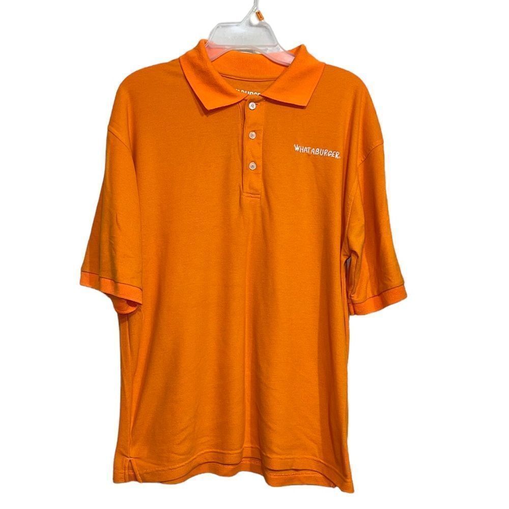 Whataburger orange polo shirt medium